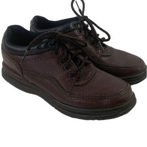 Rockport World Tour Classic Brown Leather Women's Lace Up Oxford Shoes size 6